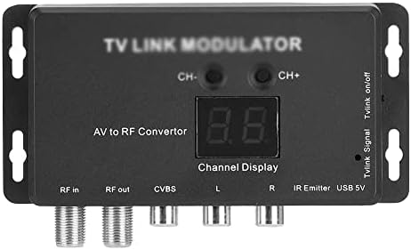 LHLLHL UHF TV Bağlantı Modülatör AV RF Dönüştürücü IR Genişletici ile 21 Kanal Ekran PAL/NTSC İsteğe Bağlı Plastik