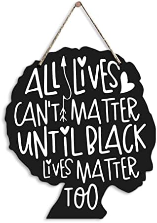 Pozitif Ahşap İşareti Tüm Cant Madde Kadar Siyah Lives Madde Çok Asılı Ahşap Rustik Ev Oturma Odası yatak odası dekoru