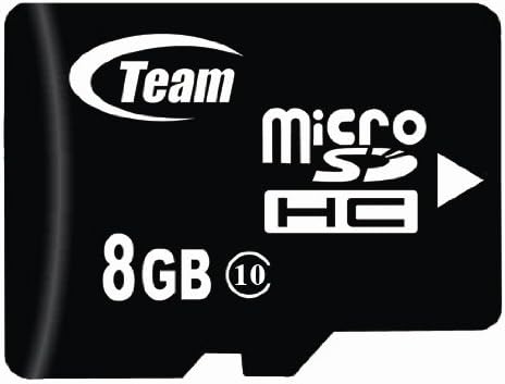 8GB sınıf 10 microSDHC takım yüksek hızlı 20MB / Sn hafıza kartı. LG DECOY VX8610 UX830 telefon için yanan Hızlı Kart.