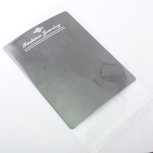 12 Setleri Kolye Küpe Takı Setleri Ekran Ambalaj Kartları ile Kendinden Yapışkanlı Çanta (Beyaz)