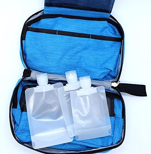 AOKQYA Gökyüzü Bluetooth makyaj çantaları-Erkekler için Bayan Seyahat Kiti Büyük askılı kozmetik çantası Banyo Organizatör