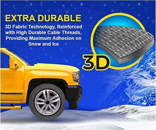 Premium Araba Lastiği Kar Çorapları Kış İçin ExtraPro Serisi Tekstil kar zinciri Ford Bronco İçin (Orta)