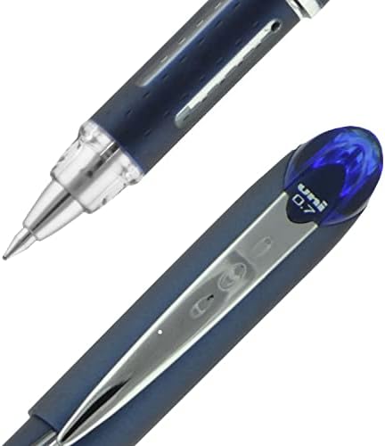 uni - ball Jetstream Tükenmez Kalemler İnce Nokta, 0,7 mm, Mavi, 12 Paket ve uni-ball Jetstream RT Geri Çekilebilir