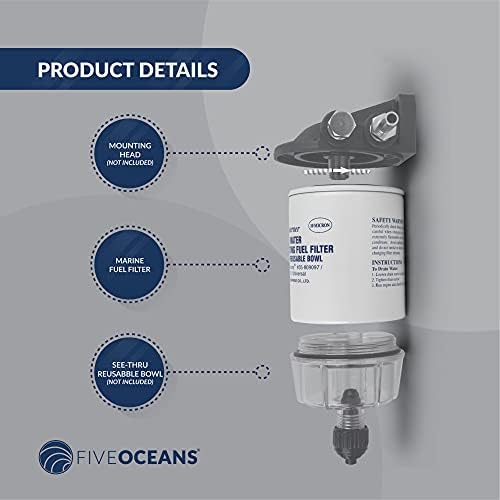 Beş Okyanuslar FO3669 Deniz Motoru Yakıt Hattı Yedek Yakıt Su Ayırıcı Filtre