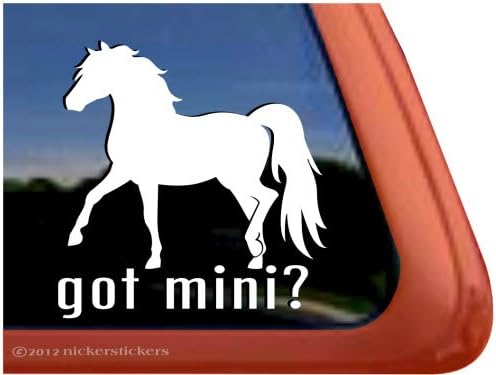 Mini'niz var mı? ~ Minyatür At Vinil Pencere Çıkartması