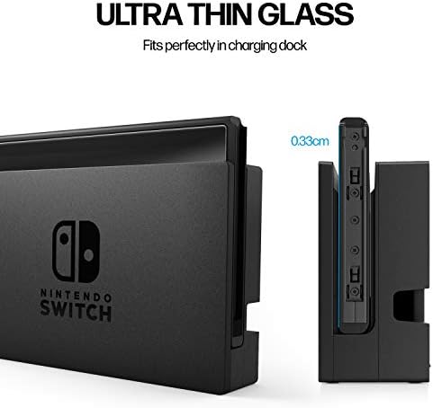 Nintendo Switch 6.2 Ekran Koruyucu Temperli Cam için Tasarlanmış Güç Teorisi [9H Sertlik], Kolay Kurulum Kiti, %99
