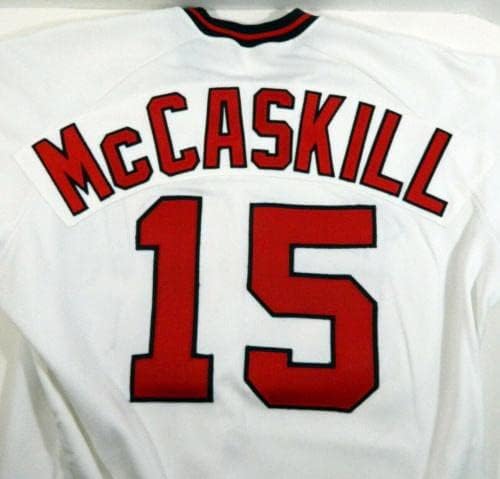 1989 California Angels Kirk McCaskill 15 Oyun Kullanılmış Beyaz Forma ASG P Rem 45-Oyun Kullanılmış MLB Formaları