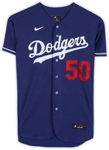 Mookie Betts Los Angeles Dodgers İmzalı Mavi Nike Otantik Forma - İmzalı MLB Formaları