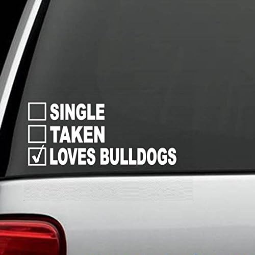 J1005 Tek Alınan Aşk İngilizce Bulldog Köpek çıkartma