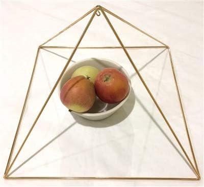 Şifa, Gıda, Takviyeler, Alan Temizliği için Meditasyon Piramidi-12 inç Altın Kaplama