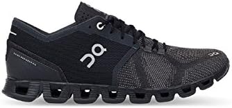 ON Running Kadın Bulutu X Tekstil Sentetik Spor Ayakkabı Siyah / Asfalt Ayakkabı, Beden 5 (M) ABD, 36 EUR