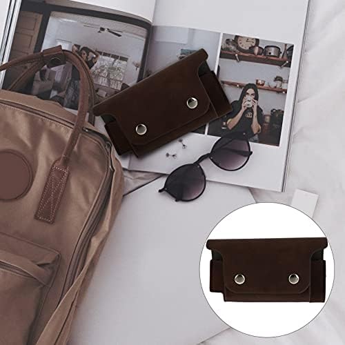 DOITOOL Bavul 1 adet ile Moda Telefon Uyumlu Kapak Koyu Cep Depolama için Kemer Deri Kılıf Kılıf Iqosdark Çanta Taşıma