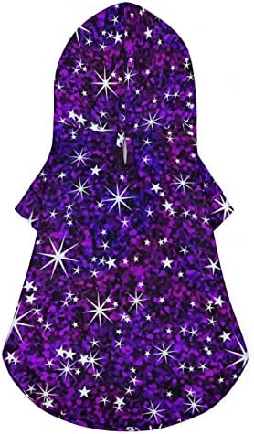 Glitter Galaxy Yıldız Köpek ve Kedi Kostümleri Sevimli Hayvan Hoodie Takım Elbise Şapka ile Sevimli Kıyafetler Giysileri