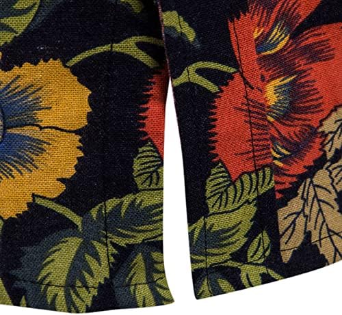 Erkekler Moda Yaz Üst şort takımı Rahat Hawaii Plaj Kısa Kollu Gömlek pantolon seti Gevşek İki Parçalı Takım Elbise
