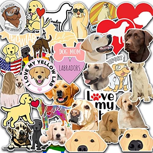 WONDER SPUD 36 ADET Sevimli Labrador Sticker Paketi Estetik Köpek Çıkartmaları Hayranları için Golden Retriever Çıkartmaları