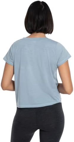 Merinos Yünü Bayan Üst Kırpılmış Ekip Boyun T Gömlek-Ultralight
