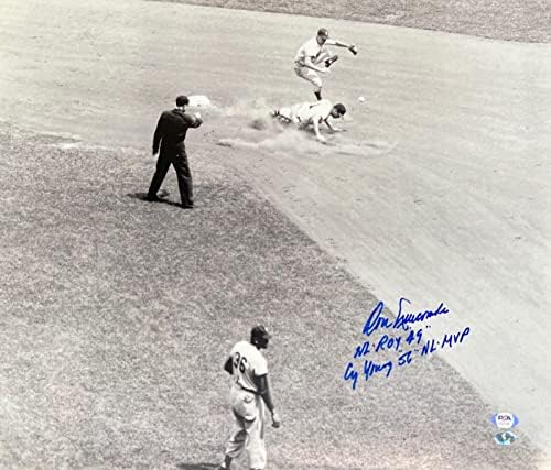 Don Newcombe-Brooklyn / L. A. Dodgers İmzalı 16x20 Fotoğraf W. Yazıtlar PSA 1606-İmzalı MLB Fotoğrafları
