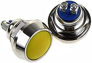 SNKB 12mm anlık Metal basmalı anahtar Renkli anahtarları Küresel Paslanmaz Çelik Araba Modifikasyonu Boynuz Kapı Zili