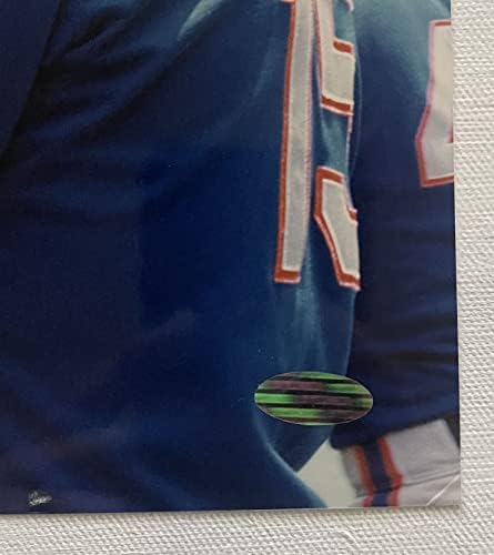 George Foster İmzalı İmzalı Parlak 8x10 Fotoğraf New York Mets-Steiner Kimliği Doğrulanmış Etiket