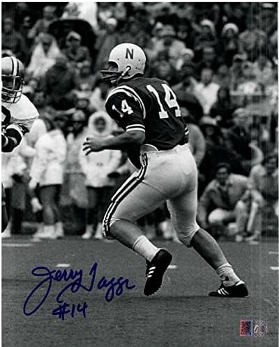 Jerry Tagge İmzalı 8x10 Nebraska Cornhuskers 70/71 Şampiyon Qb Aıv Aa22778 - İmzalı NFL Fotoğrafları