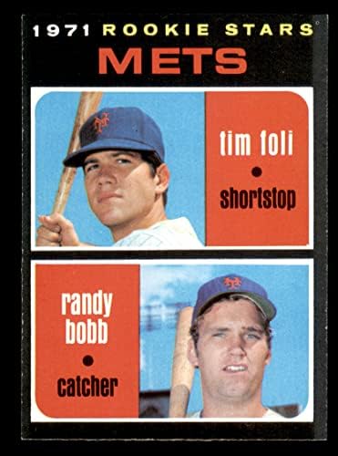 1971 Topps 83 Mets Çaylaklar Tim Foli / Randy Bobb New York Mets (Beyzbol Kartı) NM Mets