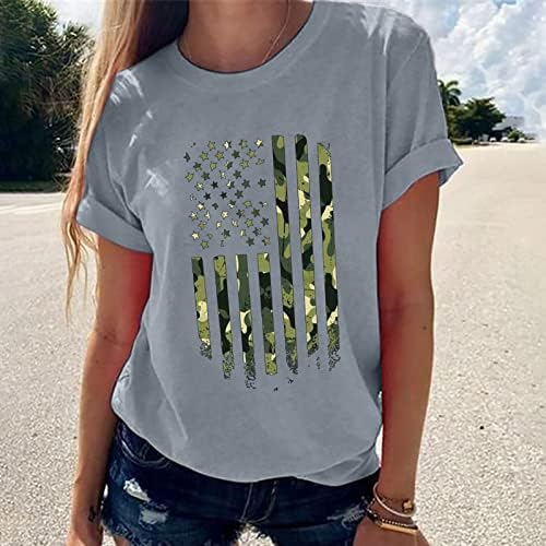 Yaz Sonbahar T Shirt Kızlar 2023 Kısa Kollu Pamuklu Amerikan Bayrağı Grafik Kawaii Komik Bluz T Shirt Bayan JR
