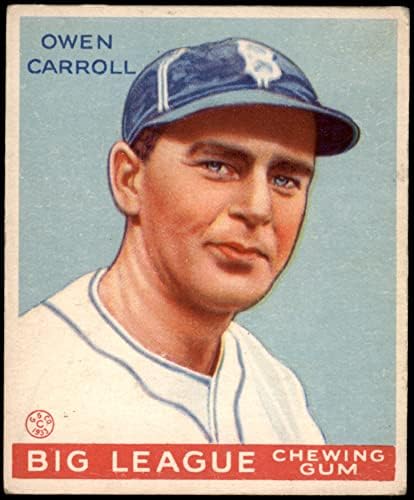 1933 Goudey 72 Owen Carroll Brooklyn Dodgers (Beyzbol Kartı) VG/ESKİ Dodgers