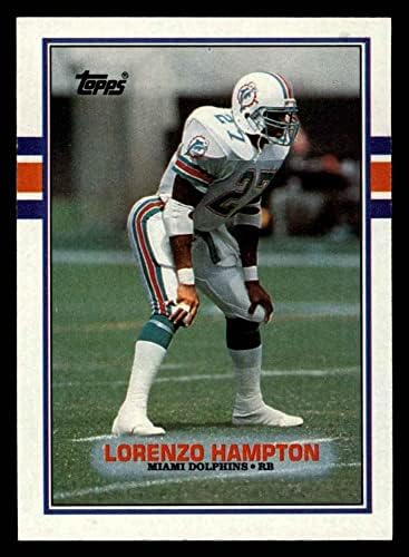 1989 Topps 298 Lorenzo Hampton Miami Dolphins (Futbol Kartı) NM / MT Dolphins Florida