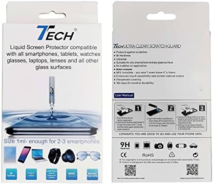 7Tech tarafından Telefon Çizik Giderici ve Çatlak Onarım Sıvısı - Sıvı Cam Ekran Koruyucu / Evrensel Nano Koruma Tüm