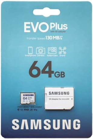 Samsung Telefon için Samsung 64GB Micro SDXC EVO Plus Hafıza Kartı Galaxy S20 Fan Edition, S20 FE 5G Cep Telefonu