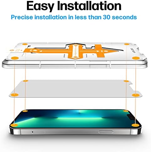 Güç Teorisi iPhone 13 Pro Max Premium için 2'li Paket Ekran Koruyucu Paramparça Dayanıklı Temperli Cam [9H Sertlik],