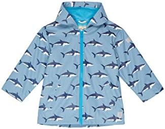 Hatley Çocuğun Yüzme Köpekbalıkları Renk Değiştiren Sıçrama Ceketi (Yürümeye Başlayan Çocuk / Küçük Çocuklar / Büyük