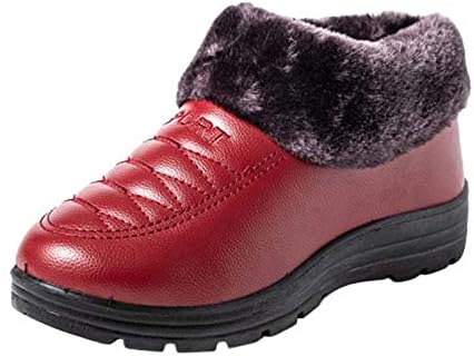 Bayan kar ayakkabıları Kış Peluş Sıcak Çizmeler Platformu Üzerinde Kayma Yuvarlak Ayak rahat ayakkabılar Tüm Maç Ayak