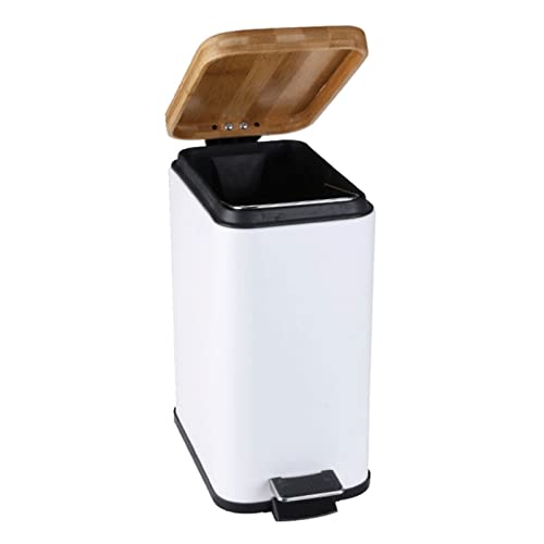 ALLMRO Küçük çöp tenekesi kapaklı çöp tenekesi Ev Mutfak Depolama Kağıt Sepeti Ayaklı Tuvalet Çatlak çöp tenekesi