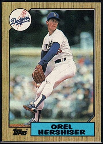 1987 Topps 385 Orel Hershiser Dodgers MLB Beyzbol Kartı NM-MT