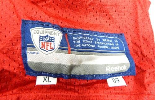 2009 San Francisco 49ers 33 Oyun Kullanılmış Kırmızı Antrenman Forması XL DP33527-İmzasız NFL Oyun Kullanılmış Formalar