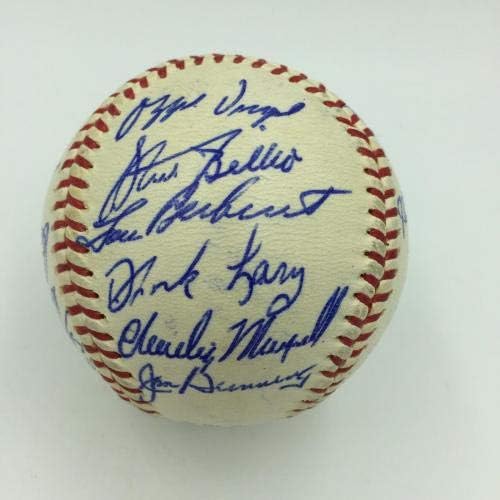 En iyi 1960 Detroit Tigers Takımı, JSA COA İmzalı Beyzbol Toplarıyla Amerikan Beyzbol Ligi'ni İmzaladı