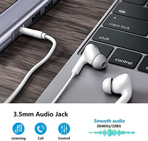 Samsung DeX için USB C Dock Hub,Galaxy S22/S21/S20 FE/TabS7/Note20/Note10/S7+/Nintendo Anahtarı/iPad Pro Adaptörü