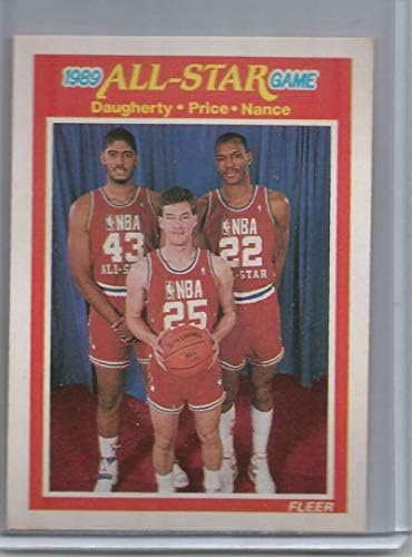 1989-90 Fleer 166 Brad Daugherty / Mark Price / Larry Nance Cavaliers (All-Star) NBA Basketbol Kartı NM-MT OLARAK