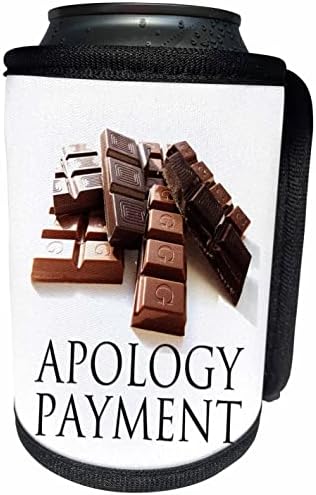 3dRose Image of Words Çikolata Resimli Özür Ödemesi-Can Soğutucu Şişe Sargısı (cc_353645_1)