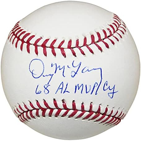 Denny McLain, 68 AL MVP, CY İmzalı Beyzbol Topları ile Resmi MLB Beyzbolu İmzaladı