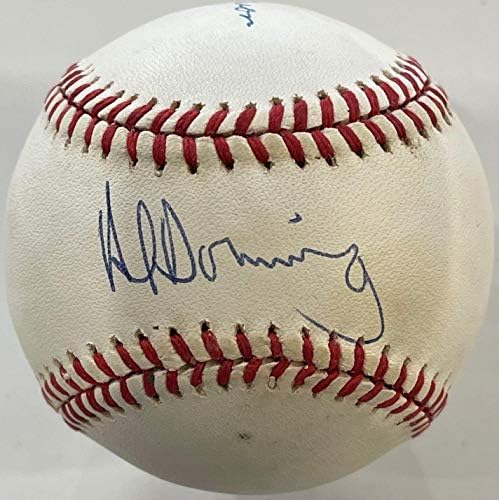 Hank Aaron & Al Downing İmzalı Resmi Amerikan Beyzbol Ligi-İmzalı Beyzbol Topları