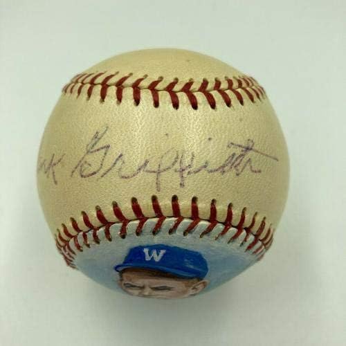 Clark Griffith Single, 1950'lerin Amerikan Beyzbol Ligi'ni JSA COA HOF İmzalı Beyzbol Toplarıyla İmzaladı