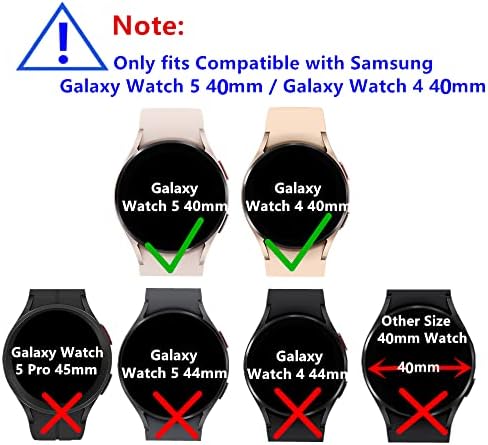 MIHENCE [3 ADET ] Mıhence ile Uyumlu Samsung Galaxy İzle 5 40mm / Galaxy İzle 4 40mm Ekran Koruyucu, 9H Çizilmez