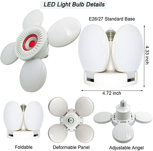 LED Ampul Bluetooth Hoparlör, Hoparlörlü Kablosuz LED Tavan Lambası, Uzaktan Kumandalı Deforme Olabilen LED Ambiyans