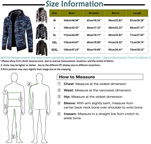 Ceket erkek Moda Eğlence Uzun Kollu Sıcak Kamuflaj Baskılı kapüşonlu ceket Üst Ceketler Erkekler için