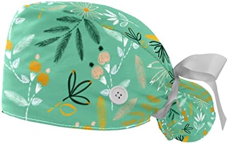 Yıdax 2 Adet Sevimli Köpek Çalışma Şapka Düğmeleri ile Elastik Kabarık Kap Ter Bandı ile