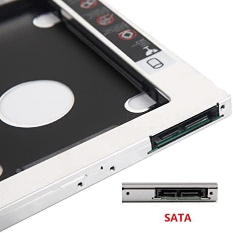 Evrensel 9.5 mm SATA 2nd Sabit Disk HDD SSD Optik Bay Caddy Çerçeve Tepsi Dell L511X L511Z 14 L401X L402X M14X M14Z
