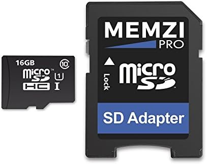 MEMZİ PRO 16 GB Sınıf 10 90 MB/s Micro SDHC Hafıza Kartı SD Adaptörü ile Motorola Moto E için, X veya Z Serisi Cep