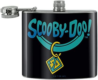 Scooby-Doo Yaka Paslanmaz Çelik 5 oz Kalça İçecek Böbrek Şişesi